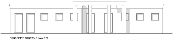 prospetto spogliatoi in progetto