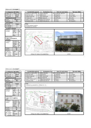 scheda di analisi edificato