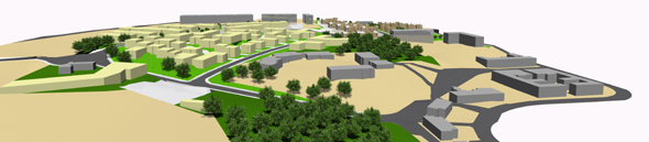 rendering sistemazione urbanistica